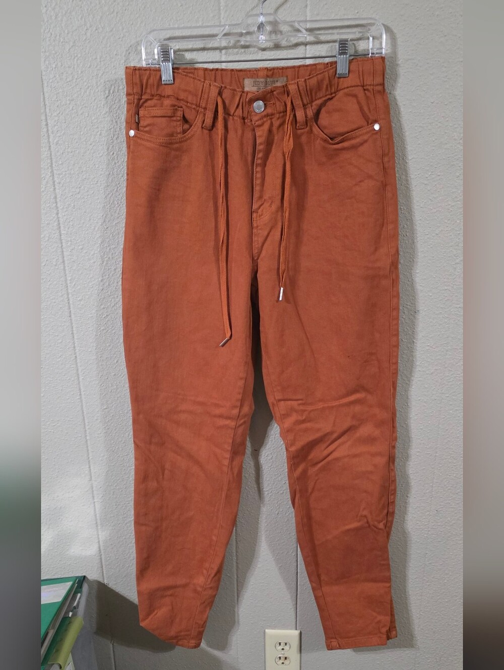 Nwot Women's Judy Blue Burnt Orange Pants/jeans Sz 29/9